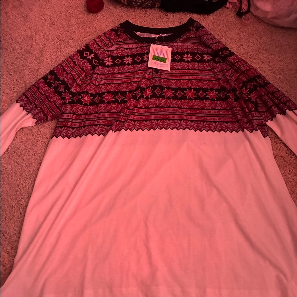 LuLaRoe Geometric Multicolor Top